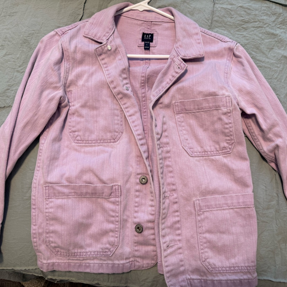 Gap Purple Button-Up Jean Jacket
